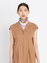 SILK SCARF 65 / PANSY