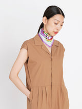 <シルクスカーフ65>パンジー