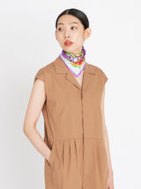 <シルクスカーフ65>パンジー