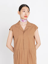 <シルクスカーフ65>ジャガードマリン