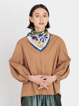 <シルクスカーフ65>パンジー