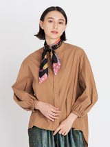 <シルクスカーフ65>パッチワークヨット