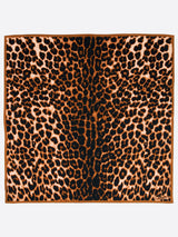 COTTON SCARF 65 / LEOPARD BEG