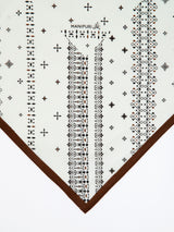 COTTON SCARF 65 / BORDER BANDANNA