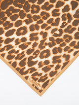 COTTON SCARF 65 / LEOPARD BEG
