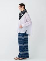 GATHERED PANTS / STRIPED BANDANA