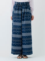 GATHERED PANTS / STRIPED BANDANA