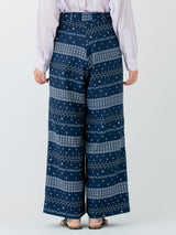 GATHERED PANTS / STRIPED BANDANA