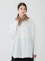 COTTON SCARF 65 / LEOPARD BEG