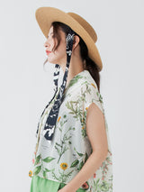 <カンカン帽> BGサンペイズリーバンダナ