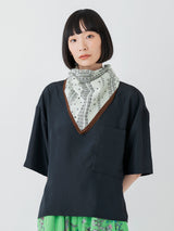 COTTON SCARF 65 / BORDER BANDANNA
