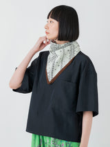 COTTON SCARF 65 / BORDER BANDANNA