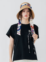 <深つばハット> BGランダムペイズリーバンダナ