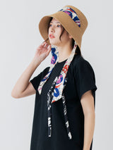 <深つばハット> BGランダムペイズリーバンダナ