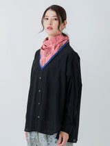 COTTON SCARF 65 / BORDER BANDANNA