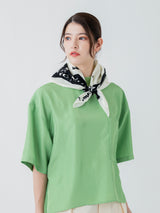 COTTON SCARF 65 / FRAME PAISLEY BANDANNA