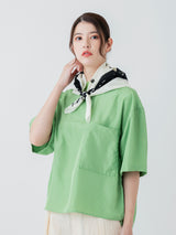 COTTON SCARF 65 / FRAME PAISLEY BANDANNA