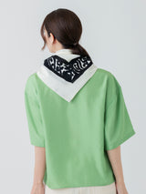COTTON SCARF 65 / FRAME PAISLEY BANDANNA