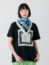 COTTON SCARF 65 / BUTTERFLY DRAW BANDANNA