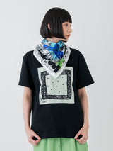 COTTON SCARF 65 / BUTTERFLY DRAW BANDANNA