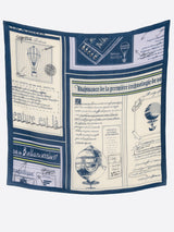 COTTON SILK STOLE 120 / NEWSPAPER