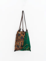 REVERSIBLE PRINT TOTE BAG S / DECORATIVE BANDANA