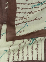 COTTON SILK STOLE 120 / NEWSPAPER