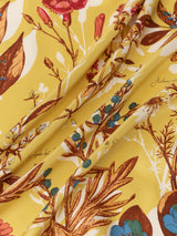 <シルクスカーフ65>コラージュアンティークフラワー