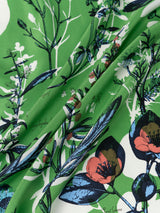 <シルクスカーフ65>コラージュアンティークフラワー