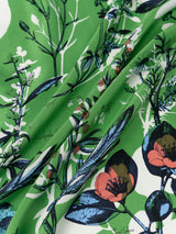 SILK SCARF 88 / COLLAGE ANTIQUE FLOWER