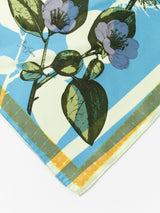 SILK SCARF 88 / COLLAGE ANTIQUE FLOWER