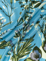 SILK SCARF 88 / COLLAGE ANTIQUE FLOWER