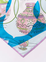 SILK SCARF 65 / COLLAGE BALLOON HISTORY