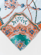 SILK SCARF 88 / VINTAGE TASSEL