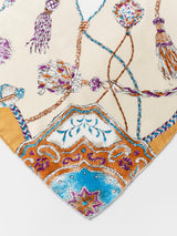 SILK SCARF 88 / VINTAGE TASSEL