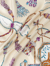 SILK SCARF 88 / VINTAGE TASSEL