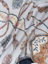 SILK SCARF 88 / VINTAGE TASSEL