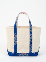 <帆布トートバッグL>インディアンバンダナ