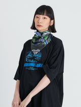 <シルクスカーフ65>パッチワークヨット