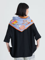 <シルクスカーフ65>クラシックバルーン