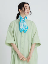 <シルクスカーフ65>ジャガードレリーフ