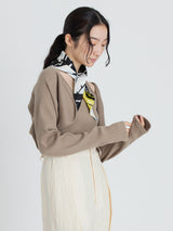 <三角スカーフミニ>ドローペイズリー