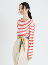 <ダイヤ型スカーフ>コラージュフラワーバルーン&フラワーベース