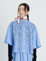 <シルクスカーフ65>ジャガードクラシックバルーン