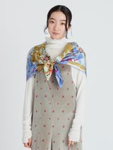 SILK SCARF 88 / HANGING FLOWER