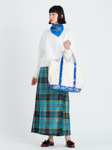 <帆布トートバッグL>インディアンバンダナ