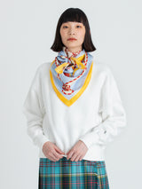 SILK SCARF 88 / MARINE