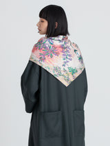 SILK SCARF 88 / HANGING FLOWER