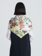 SILK SCARF 88 / HANGING FLOWER