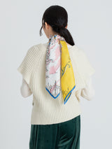 SILK SCARF 88 / WINTERY LANDSCAPE